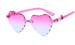 Retro Heart-Shaped Kids Sunglasses UV400 Protection Cute Cartoon Eyewear