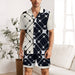 Men's Ice Silk Short Sleeved Pajama Set With Lightweight Comfort Fabric