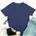Women's Solid Color Round Neck Short-Sleeved Top