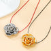 Flower Necklace Women's Extra Long Vintage Alloy Necklace Jewelry