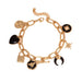 Women's Trendy Heart-Shaped Small Lock Bee Disc Bracelet Women's Jewelry