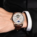 Men’s Automatic Mechanical Watch – Tourbillon Retro Leather Wristwatch