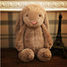 Embroidered Plush Bunny Doll with Long Ears – Soft Sleeping Toy for Babies
