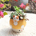 Creative Cartoon Mushroom Resin Flower Pot for Desktop and Garden Décor