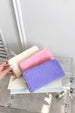 Solid Color Fluffy Rectangle Wallet – Soft Touch Stylish Organizer