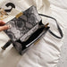 Women's PU Leather Snakeskin Print Stylish Crossbody Bag
