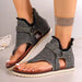 Women’s Studded Flat Sandals with Raw Hem Detailing