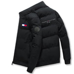 Men's Standing Collar Polycotton Jacket Thick Warm Comfortable Down Jacket