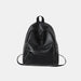 PU Leather Zip Backpack for Daily Carry and Stylish Organization