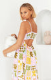 Backless Hollow Suspender Dress For Summer With Personalized Print Design