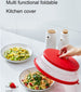 Folding Cover With Hooks Microwave Heating Multifunctional Silicone Fresh-Keeping Cover
