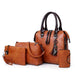 4-in-1 Multi-Purpose Designer Leather Handbag for Women - Stylish & Functional