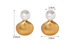 18K Gold-Plated Stainless Steel Shell Shape Earrings For Women Fashion Jewelry