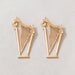 Funny Leg Stud Earrings Women's Attractive Gold Alloy Jewelry