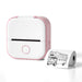 Portable Mini Thermal Printer Pocket Label Printer Self-Adhesive Paper