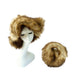 Imitation Raccoon Fur Basin Hat Warm Ball Bag Set Fur Hat Bag Sets