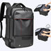Men’s Large Capacity Travel Backpack with Expandable Vacuum Compression