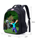 Teenager Minecraft Cartoon Backpack – Cool School Bag for Boys