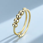 Adjustable Stress Relief Beaded Ring Bracelet for Men & Women Jewelry