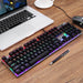 RGB Luminous Esports Mechanical Keyboard Wired 104-Key Blue Axis Design