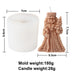 Christmas Dwarf Candle Molds 3D Santa Claus Scented Model Ornaments