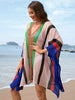 Women’s Hollow Spliced Beach Skirt Hoodie for Summer Bikini Cover-Up
