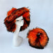Imitation Raccoon Fur Basin Hat Warm Ball Bag Set Fur Hat Bag Sets