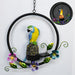 Owl Solar Garden Lights Resin Outdoor Wind Chimes Landscape Lights Decorative Chandelier
