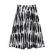 Women's Printed Pleated Midi Skirt – Versatile Daily or Office Casual Wear
