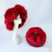 Imitation Raccoon Fur Basin Hat Warm Ball Bag Set Fur Hat Bag Sets