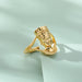 Men Women Egyptian African Queen Charming Goddess Handpiece Adjustable Ring