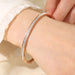 Electroplated Titanium Steel Bracelet for Women with Buckle Design