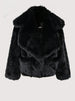 Short Loose Casual Hairy Soft Thick Warm Pink Faux Fur Coat Jacket