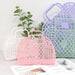 Large PE Plastic Detachable Shopping Basket – Hollow Design Storage Bag