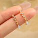 Diamond Inlaid Water Drop Zircon Earrings Women Simple Elegant Small Exquisite Jewelry