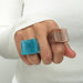 Korea-Inspired Acrylic Resin Rings Set – Vintage Fashion Women Jewelry