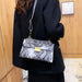 Women's PU Leather Snakeskin Print Stylish Crossbody Bag