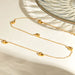 Elegant 18K Gold-Plated Necklace With Subtle Shine And Minimalist Chain For Women