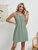 Crochet Hollowed Sleeveless Cover-Up Dress for Women’s Swimwear