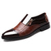 Men's Pointed-Toe Slip-On Leather Dress Shoes for Formal Business Wear
