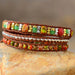 Natural Stone Woven Bracelet with Adjustable Fit for Men and Women