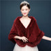 Bridal Fur Shawl and Warm Cloak for Wedding Dress and Cheongsam