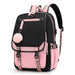 Large Capacity Cartoon Backpack with USB Charging Port for Students