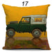Lovely Cartoon Dog Driving Car Pillowcase – Decorative Linen Cushion Cover