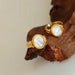 Women's Vintage White Seashell Statement Ring for Index Finger Styling