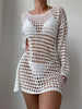 Knitted Hollowed-Out Pullover Swimsuit Cover-Up for Beach Style