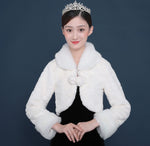 Bridal Fur Shawl and Warm Cloak for Wedding Dress and Cheongsam