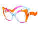Personalized Colorful Cat-Eye Butterfly Flat Mirror Glasses