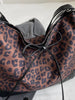 Leopard Print Convertible Crossbody Bag – Trendy Dual-Purpose Style