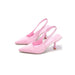 Women's Pointed Toe Kitten Heel Slingback Pumps for Elegant Styling